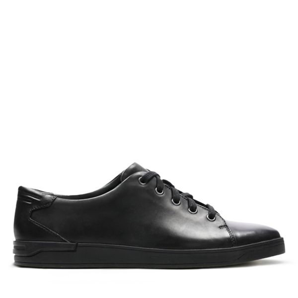 Clarks Mens Stanway Lace Trainers Black | CA-2496850